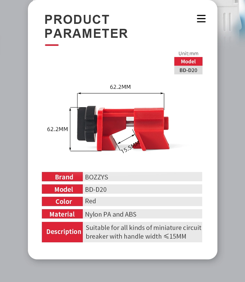 Small-Scale Circuit Breaker Lockout for Small Breaker