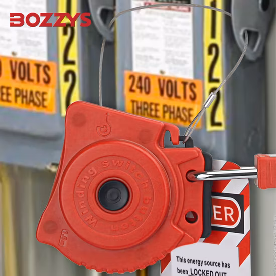 Automatic Retractable Cable Lockout with Stainless Steel Cable