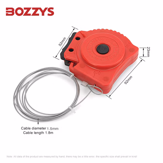 Automatic Retractable Cable Lockout with Stainless Steel Cable