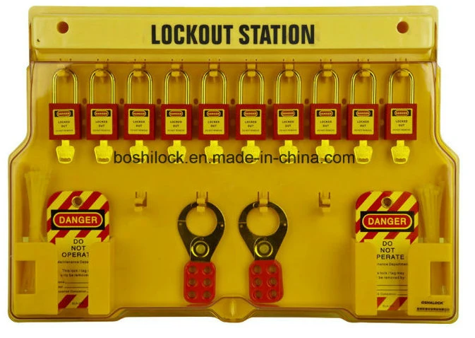 Bozzys Engineering Plastic PC Safety Padlock Lockout Stations