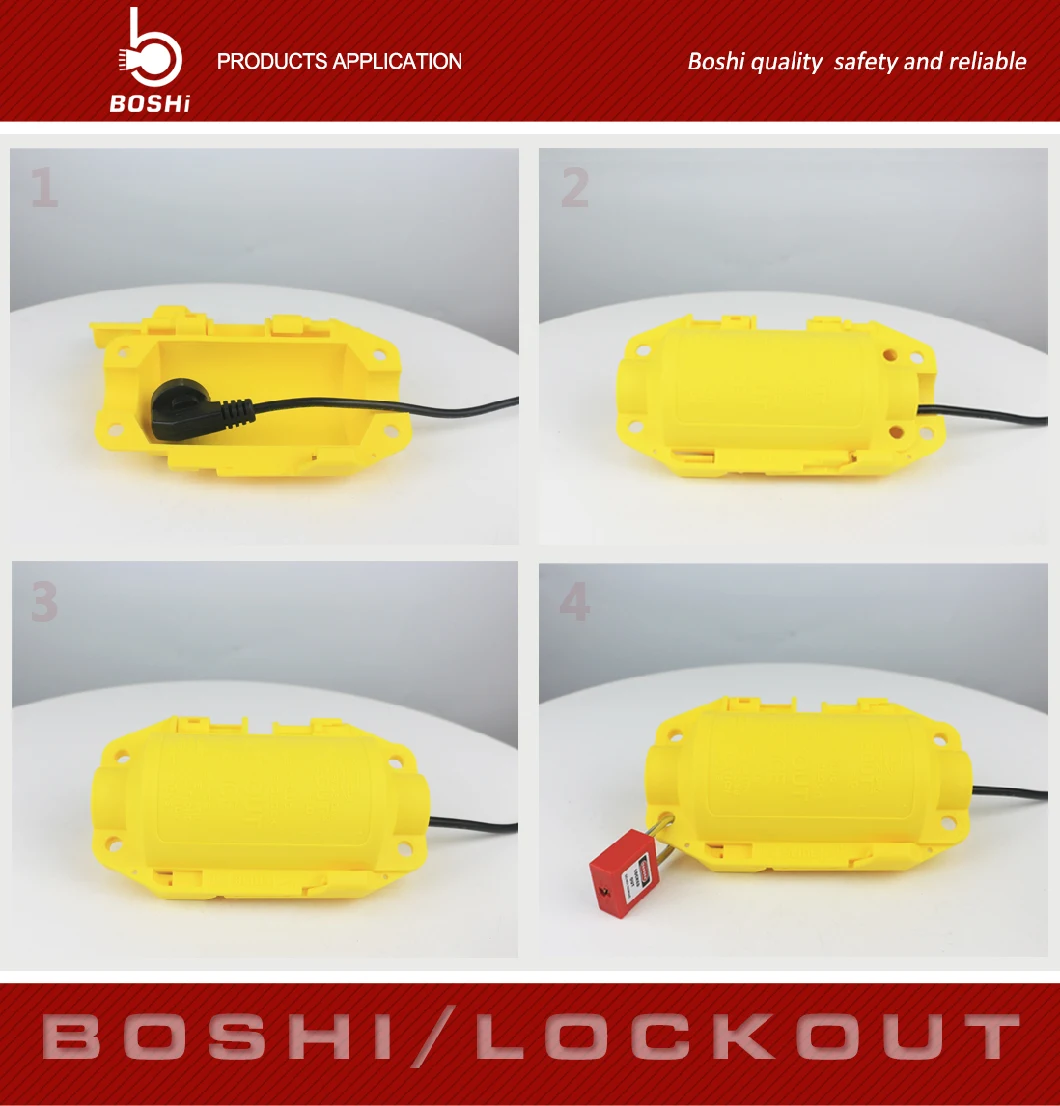 Boshi Yellow Electrical Plug Lockout