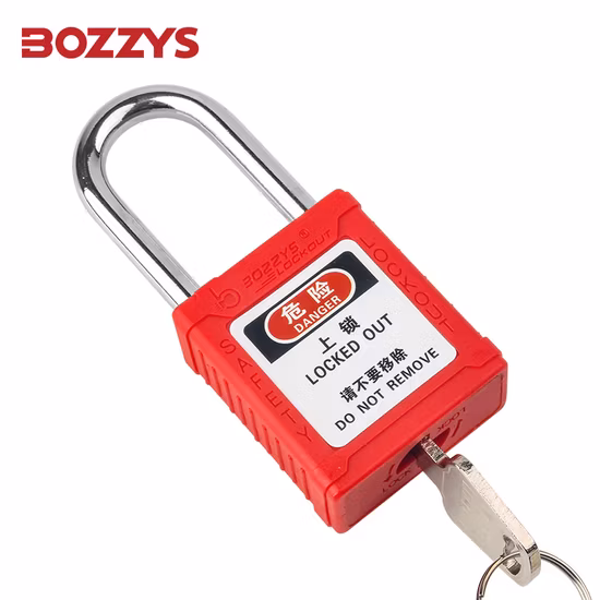 Cadenas de consignation de sécurité avec manille en acier trempé de 6*38 mm pour le verrouillage industriel