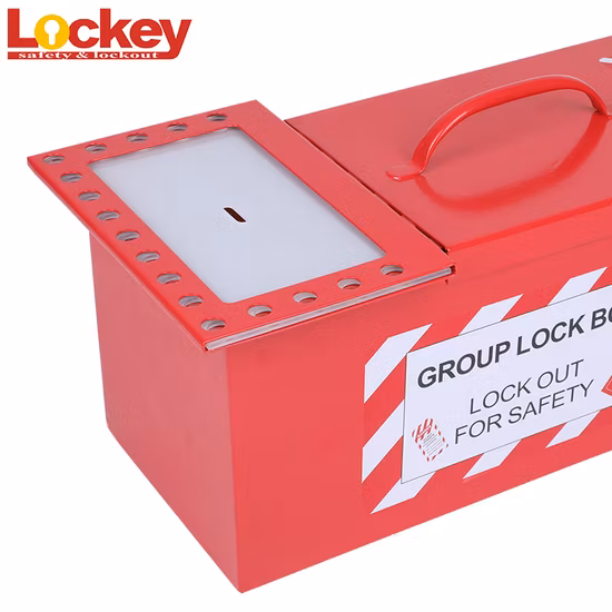 Boîte de consignation de kit de verrouillage de sécurité de groupe métallique portable