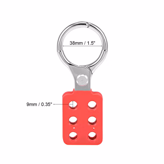 Moraillon rouge Over Lock Lockout Lockout Tagout Hasp