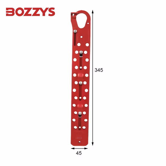 Moraillon de verrouillage en aluminium de sécurité de manille de verrouillage de conception personnalisée de 25 mm avec crochet